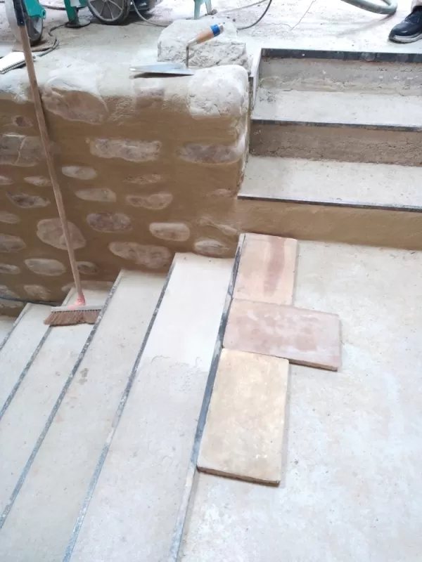 échantillons de parefeuille calepinage de terre cuite