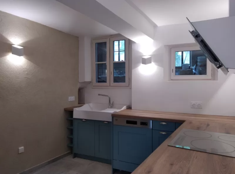 Rénovation d'une maison ancienne Mison village 04,  Vanessa PINHEIRO, architecte d'intérieur