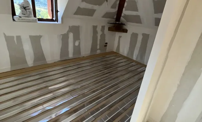 Installation d'un plancher chauffant en chape sèche à Seyne les Alpes, Laragne-Montéglin, Vanessa PINHEIRO