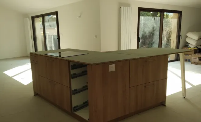 Rénovation complète d'une maison ancienne et extension en ossature de bois, Laragne-Montéglin, Vanessa PINHEIRO